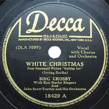 White Christmas Crosby Berlin 1942 Decca18429A